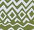 Alan Campbell Fabric: Deauville - Custom Olive Green on White Suncloth