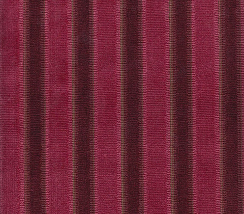 Quadrille Woven Fabric: La Coupole Stripe - Bourgogne; 100% Viscose, Imported from Italy