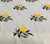 Quadrille Fabric: Lemon Tree - Custom Yellow / Green Embroidery on Ecru 100% Cotton Sateen (Imported from Spain) detail