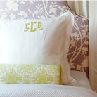sigourney small scale bolster happy garden background headboard